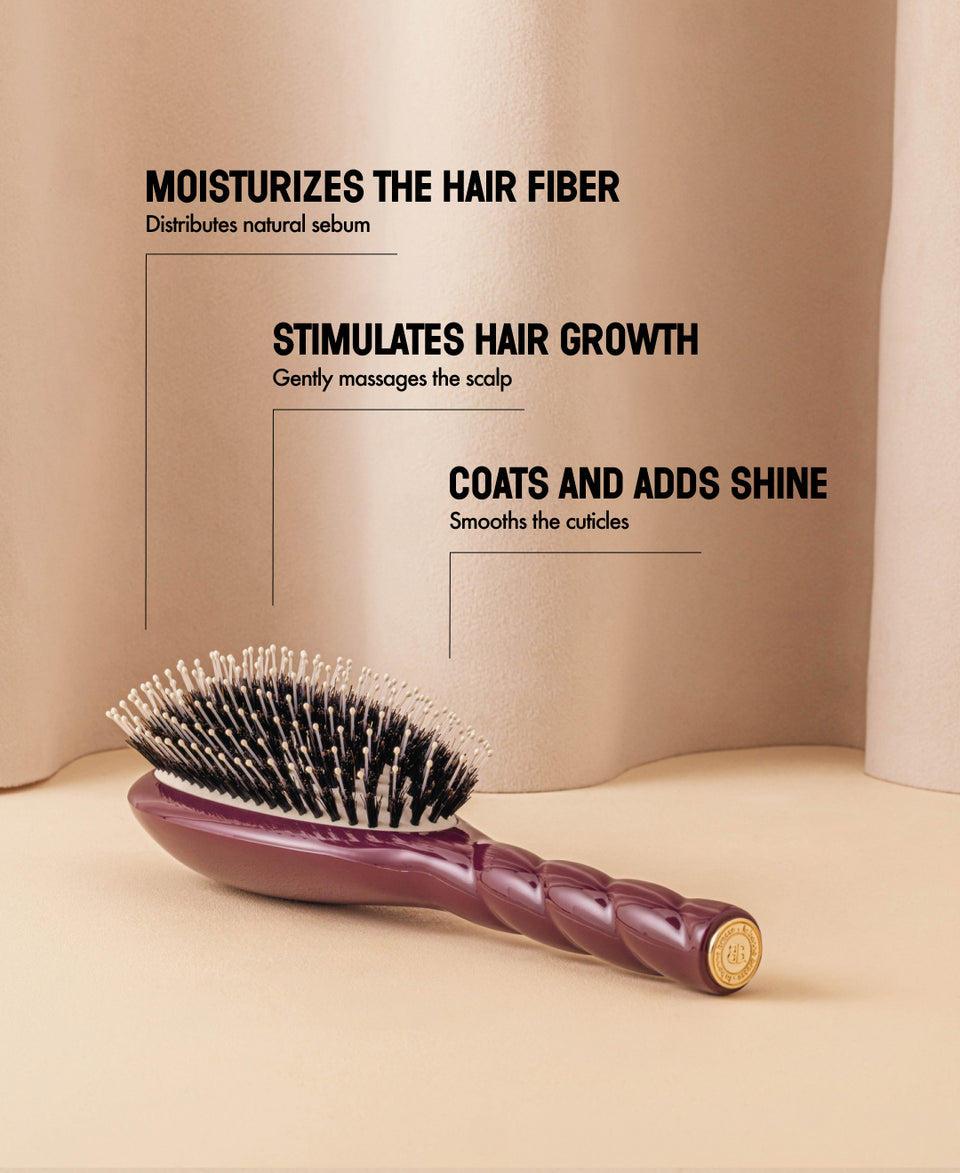 Limited Edition Aubergine N.03 The Gentle Scalp Care HairBrush The Essential Softness
