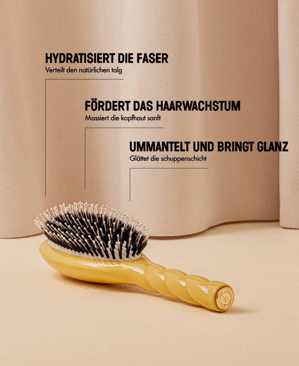 N.03 Unverzichtbare Sanftheit Bürste Safrangelb