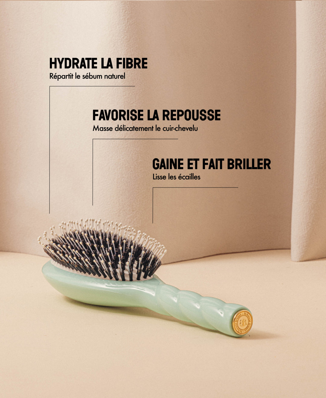 N.03 La Brosse Cuir Chevelu Sensible l'Indispensable Douceur Bleu Lagon