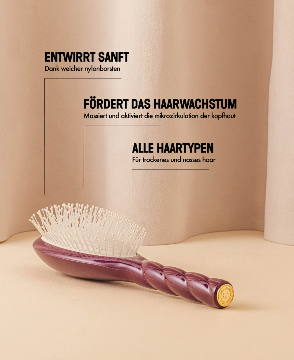 Limitierte Edition Aubergine – N.04 Entwirrende und Massierende Wunder Bürste