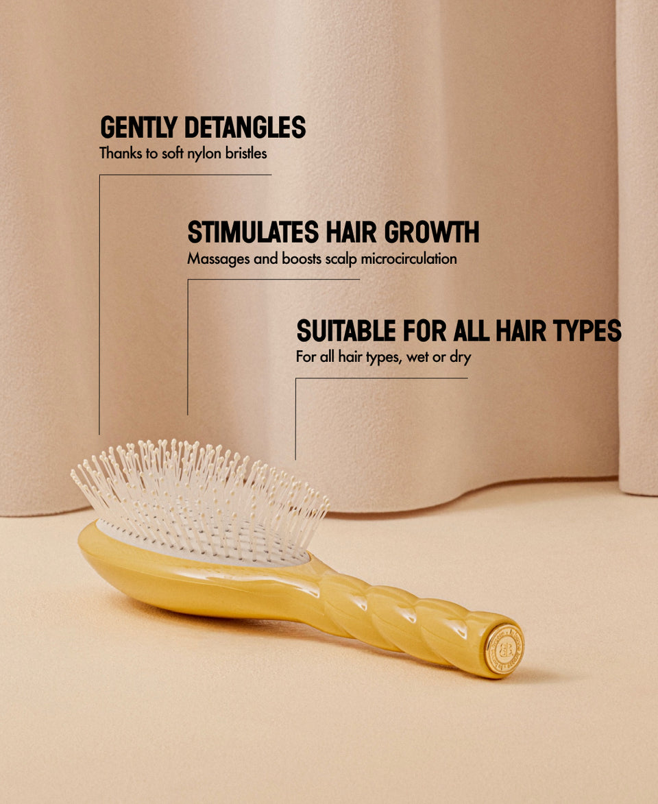 N.04 The Massaging Detangling HairBrush The Miracle Saffron Yellow