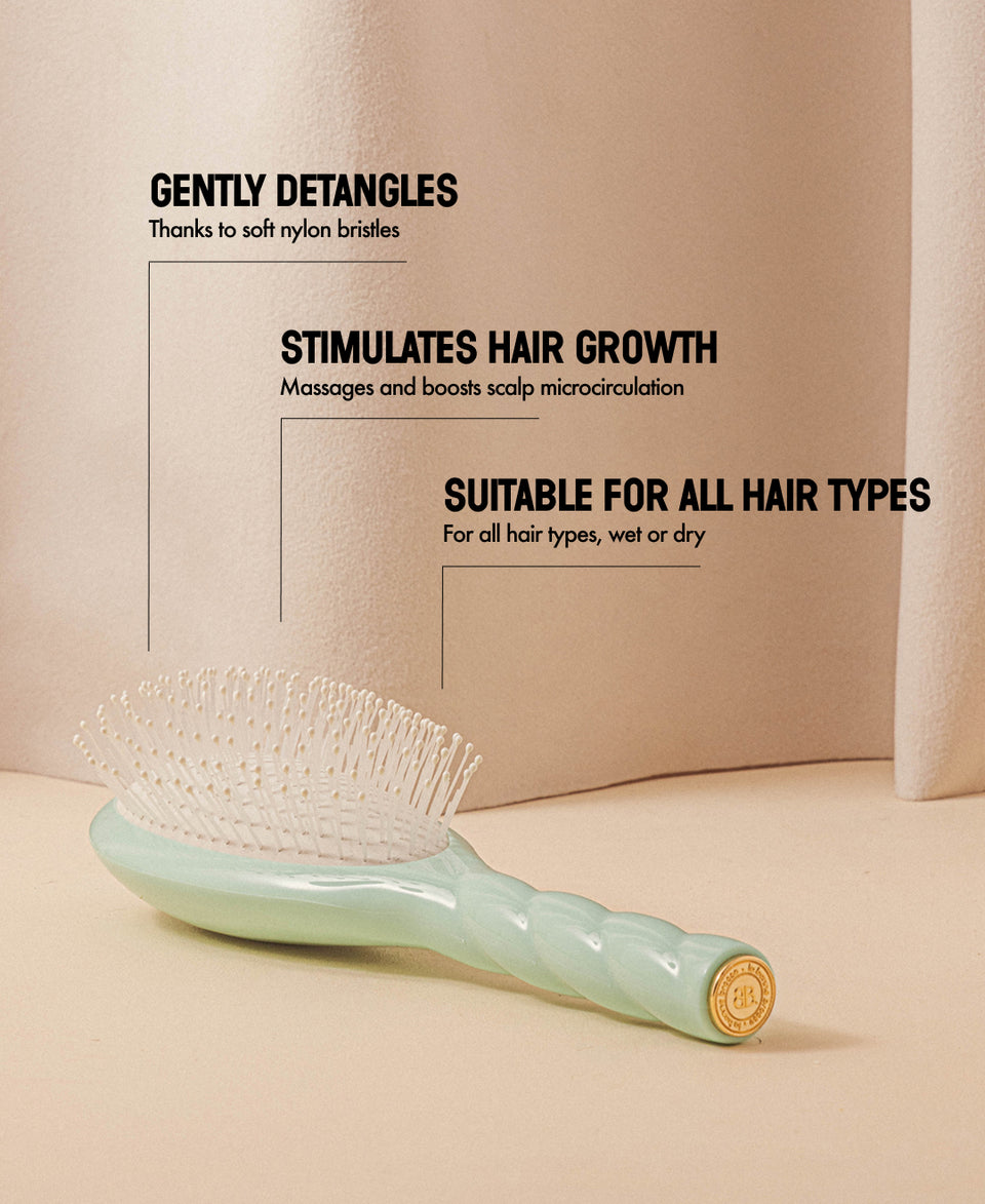 N.04 The Massaging Detangling HairBrush The Miracle Lagoon Blue