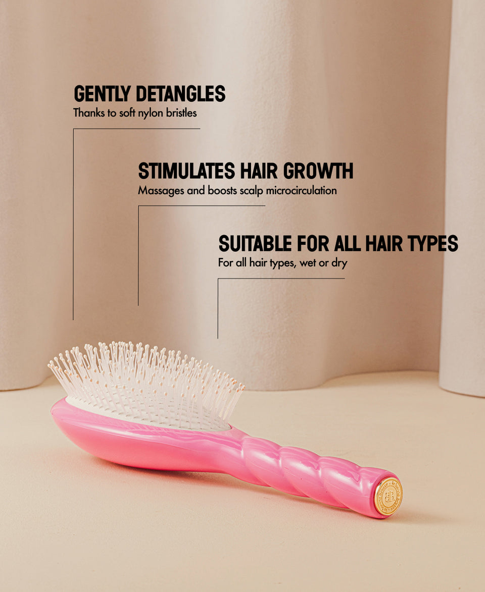 Limited Edition October Pink N.04 The Massaging Detangling Hairbrush The Miracle