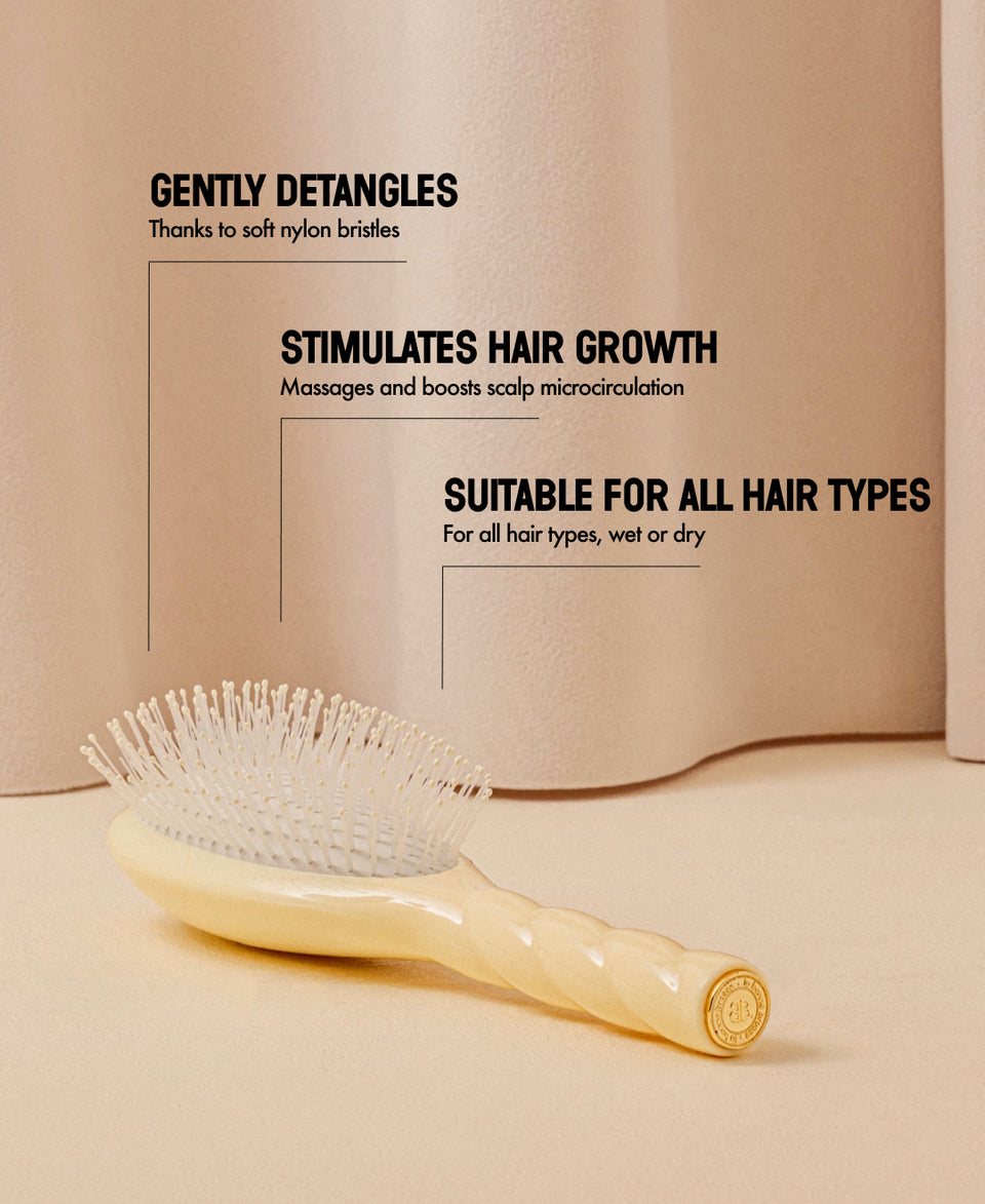 N.04 The Massaging Detangling HairBrush The Miracle Ivory Cair