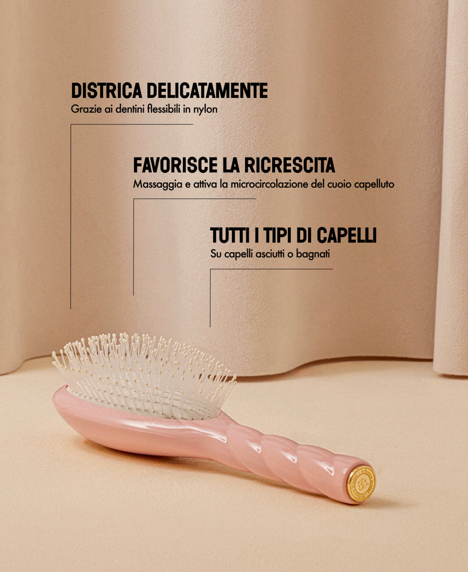 N.04 La Spazzola Districante e Massaggiante La Miracle Rosa Cipria