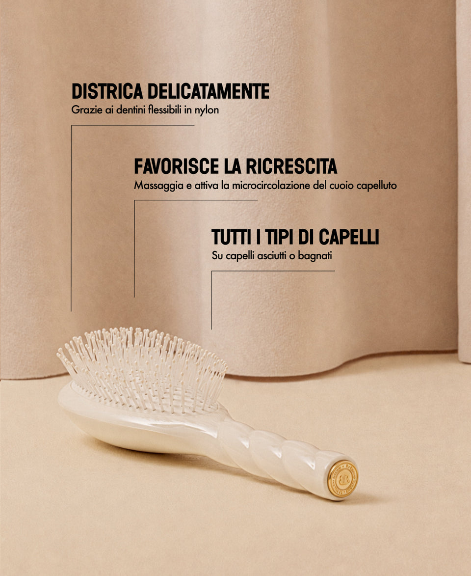 N.04 Il Miracolo Districante e Vegan Spazzola Bianco Crema