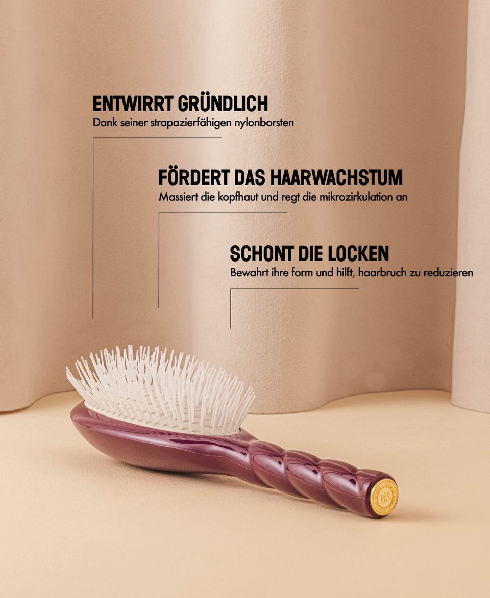 Limitierte Edition Aubergine N.07 Die Intense Entwirrend und Stimulierend Bürste