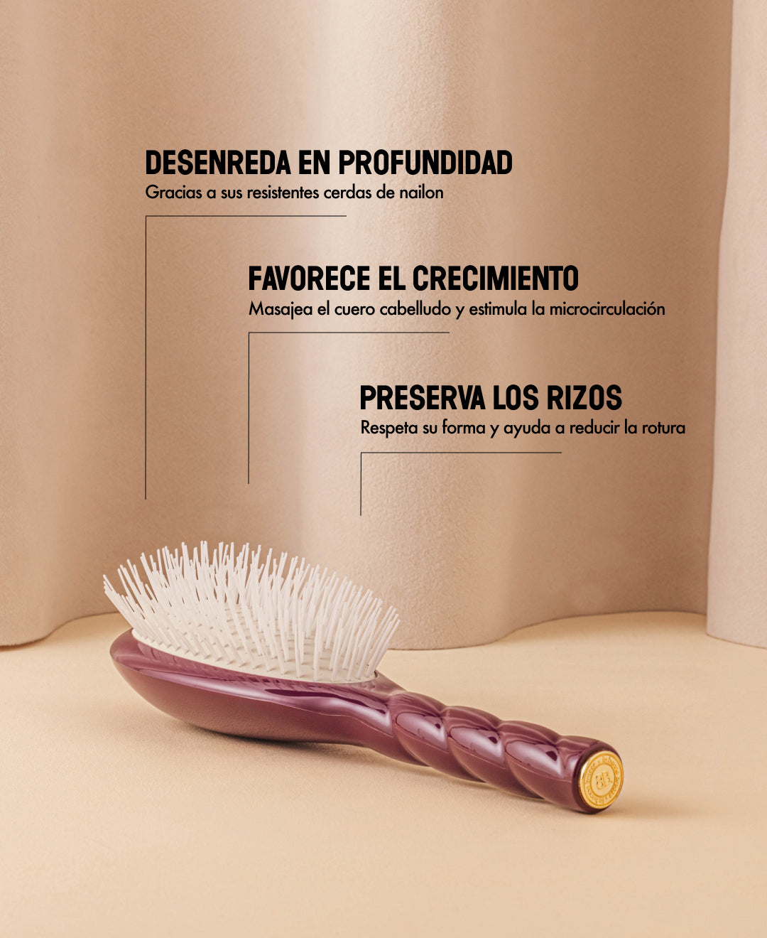 Edición limitada berenjena N.07 El Intenso Desenredante y Estimulante Cepillo