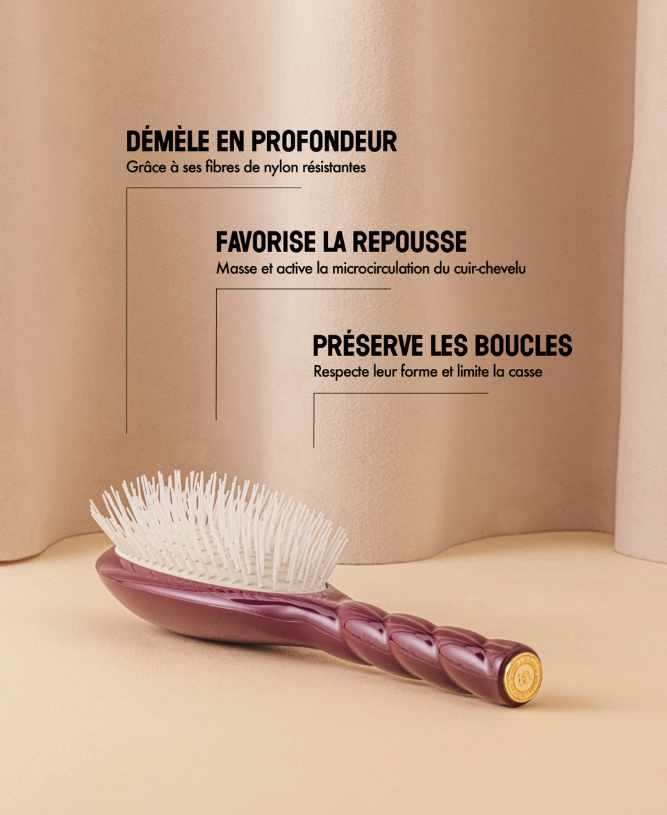 Édition Limitée Aubergine N.07 La Brosse Démêlante & Stimulante l'Intense