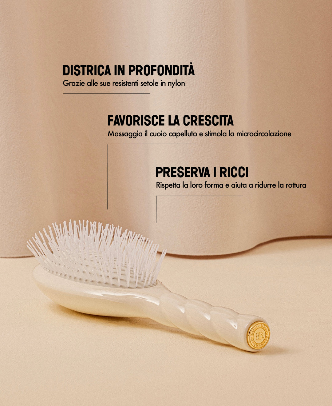 N.07 L’Intenso Districante e Stimolante Spazzola Bianco Crema