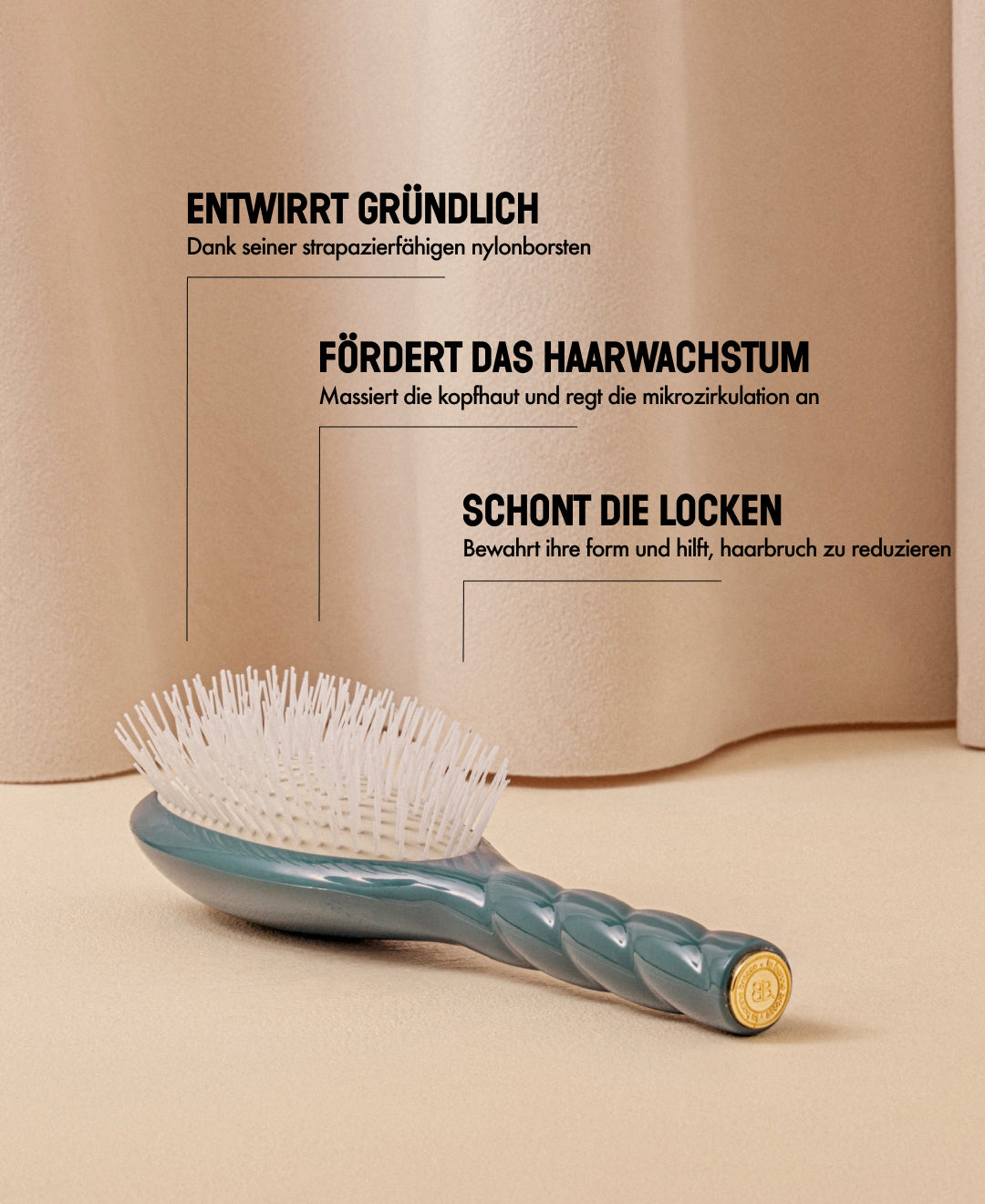 N.07 Die Intense Entwirrend und Stimulierend Bürste Encreblau