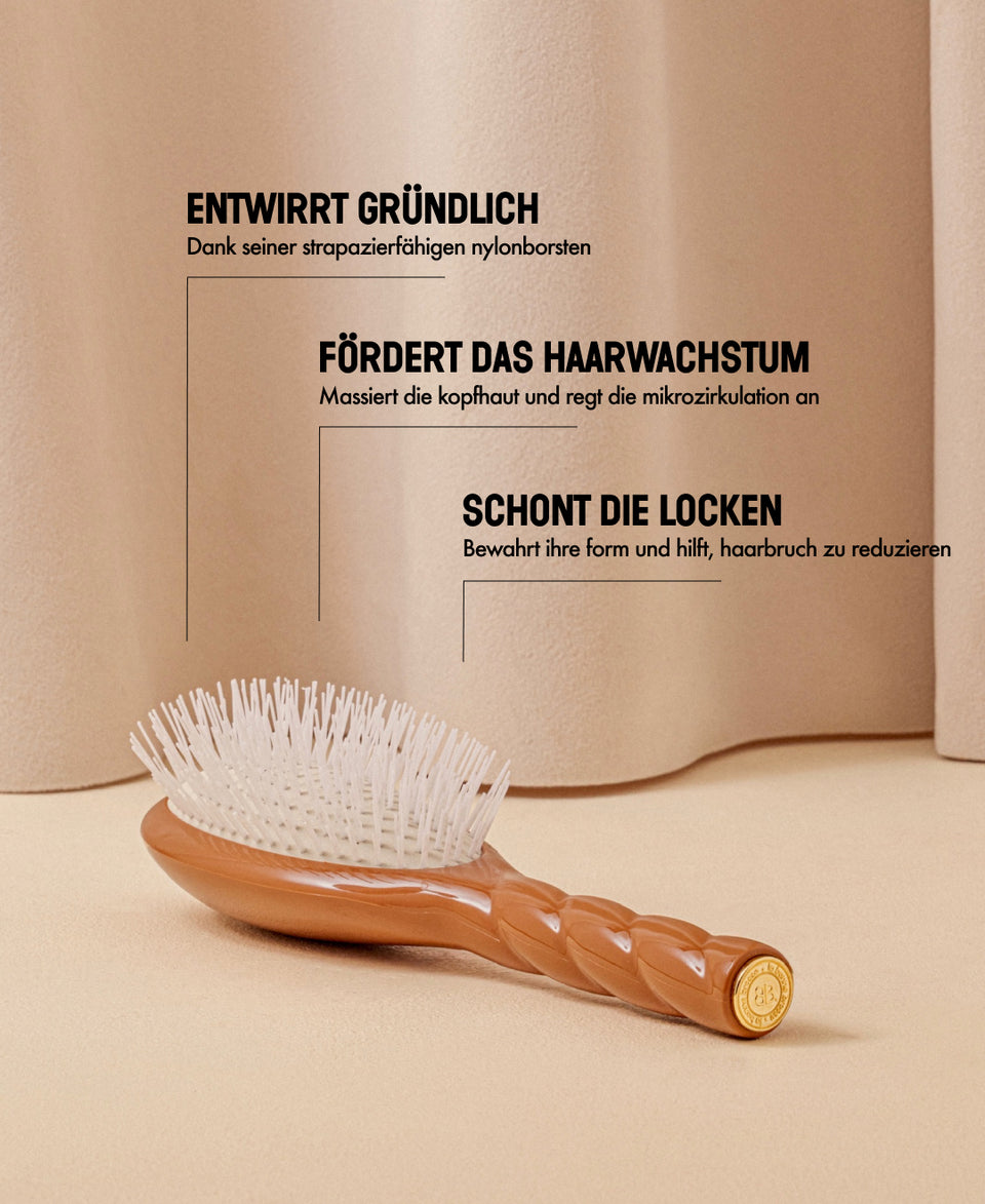 N.07 Die Intense Entwirrend und Stimulierend Bürste Terrakotta