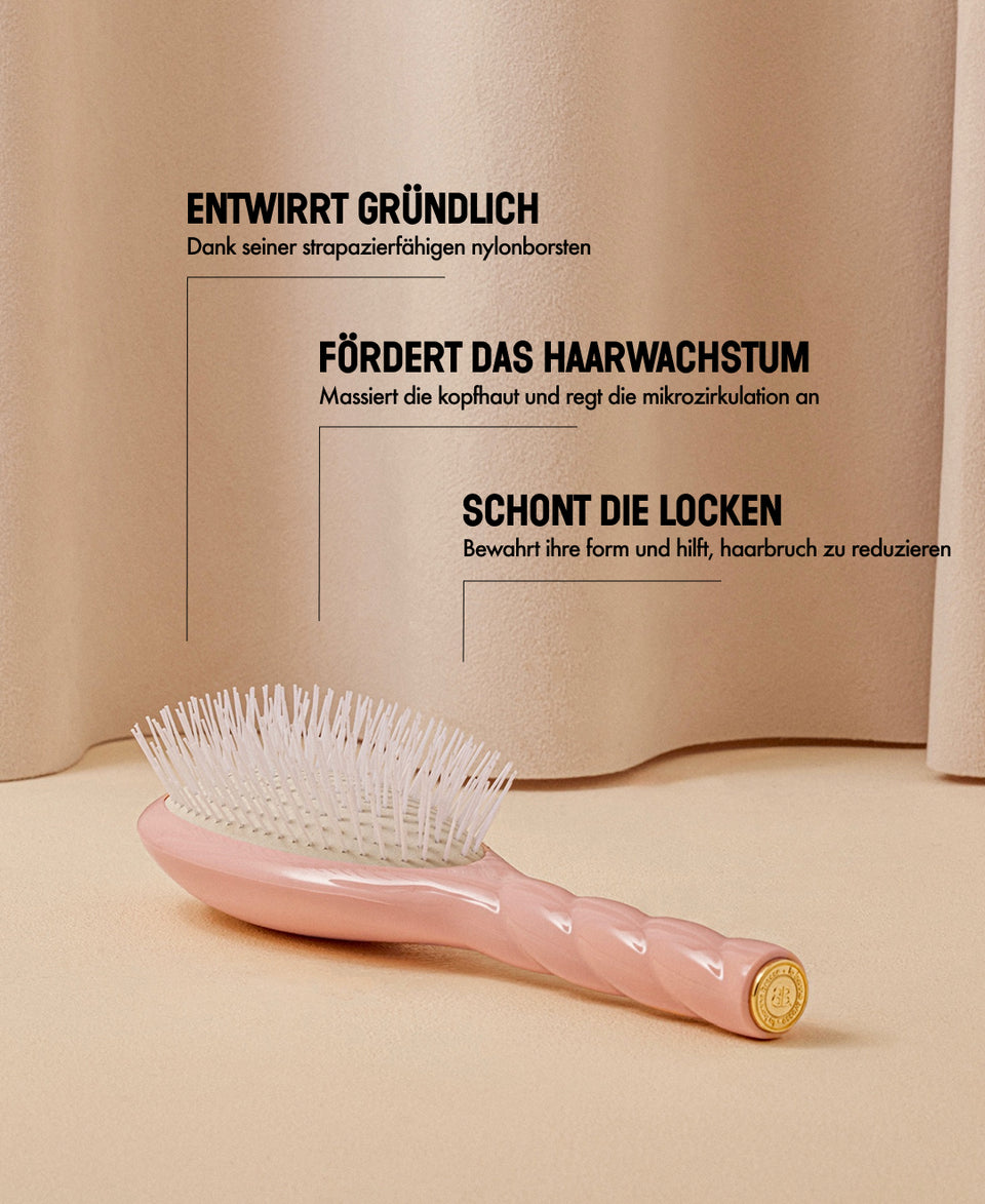 N.07 Die Intense Entwirrend und Stimulierend Bürste Puderrosa