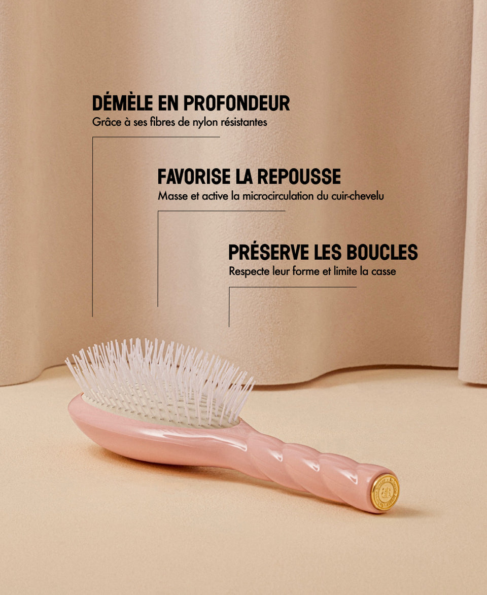N.07 La Brosse Démêlante & Stimulante L'Intense Rose Poudré