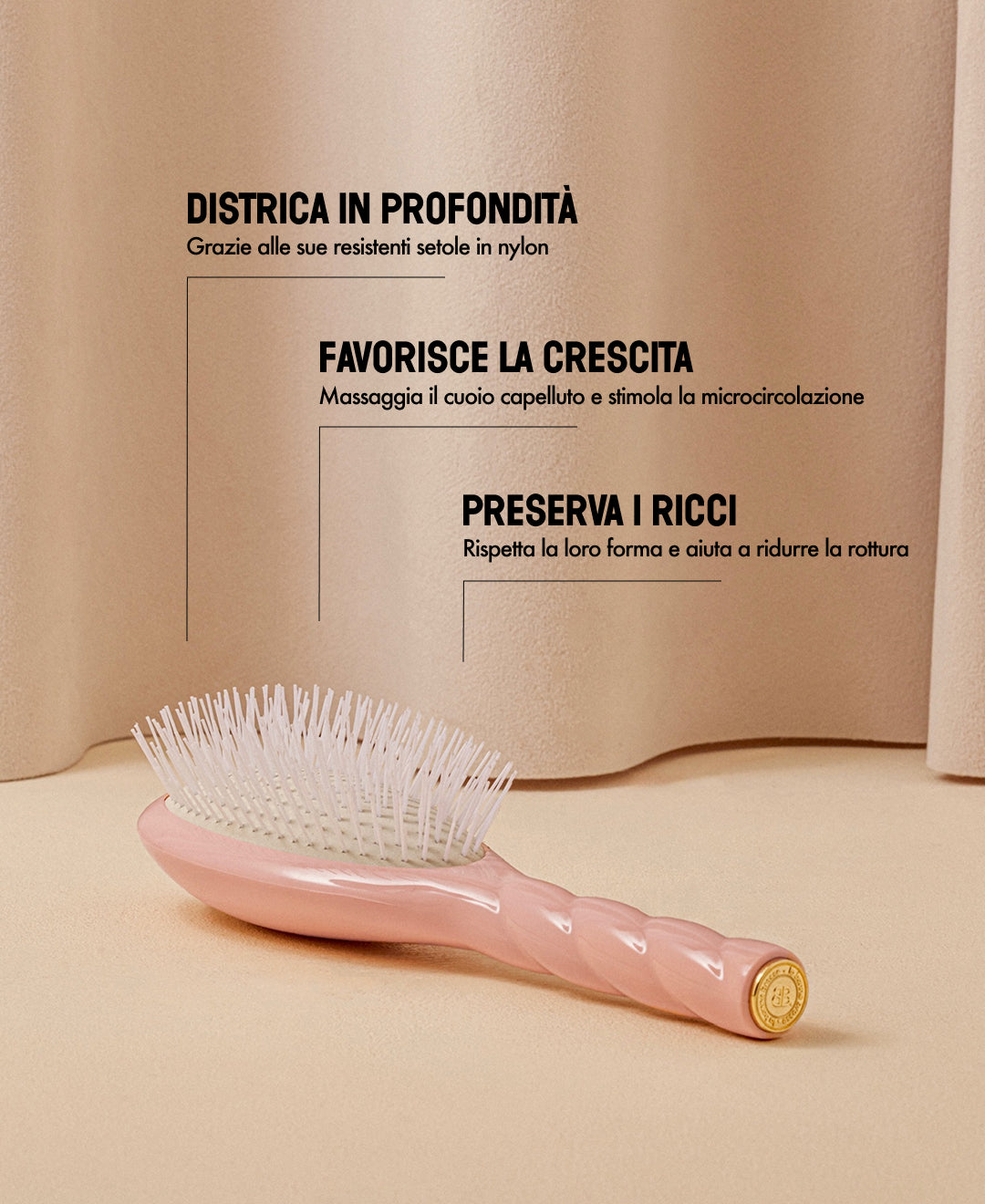 N.07 La Spazzola Districante e Stimolante L’Intensa Rosa Cipria