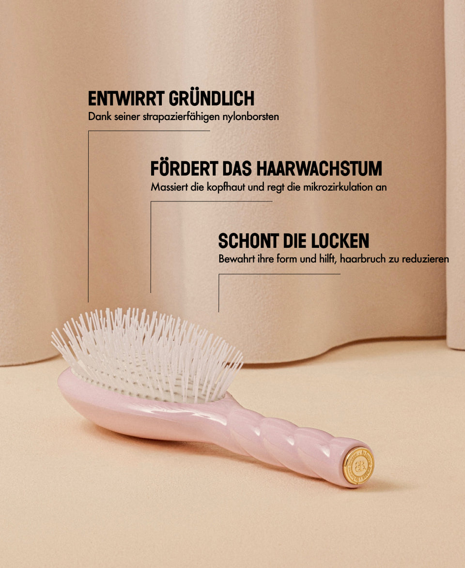 N.07 Die Intense Entwirrend und Stimulierend Bürste Fliederrosa
