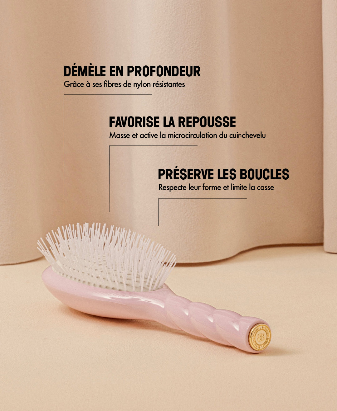N.07 La Brosse Démêlante & Stimulante l'Intense Rose Lilas