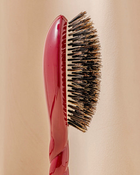 N.01 The Shine & Care Hair Brush THE UNIVERSAL Cherry Red - Image 3