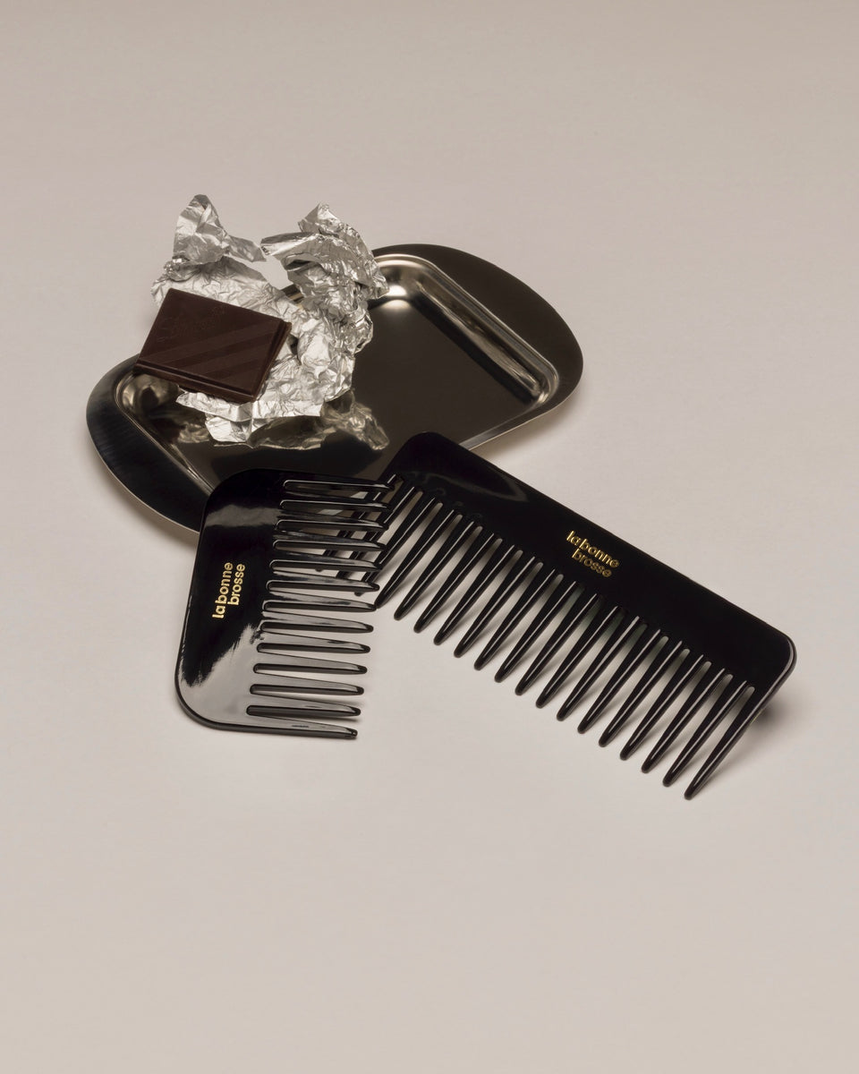 Edición Limitada El Peine Pequeño Grande Desenredante de Acetato Negro