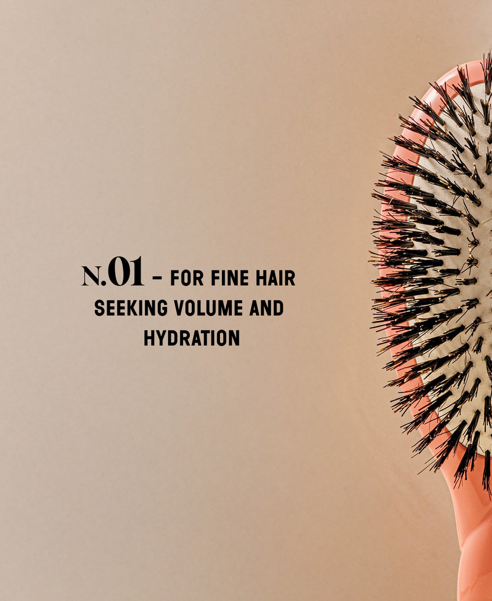 N.01 The Shine & Care HairBrush The Universal Coral