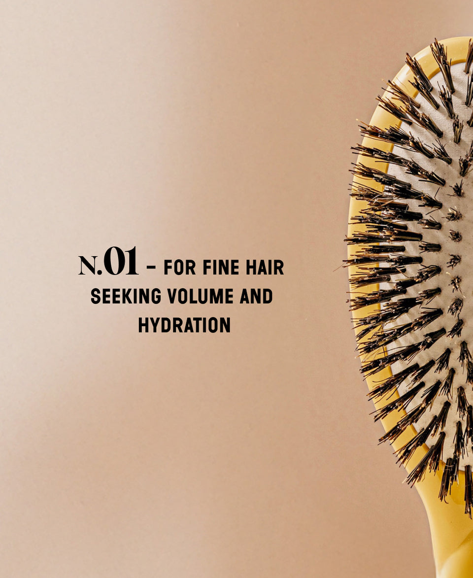 N.01 The Shine & Care HairBrush The Universal  Saffron Yellow