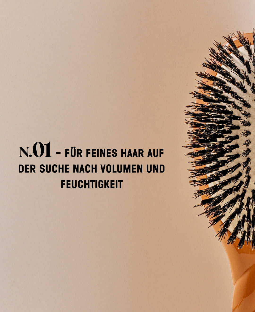 N.01 The Shine & Care HairBrush The Universal Terracotta