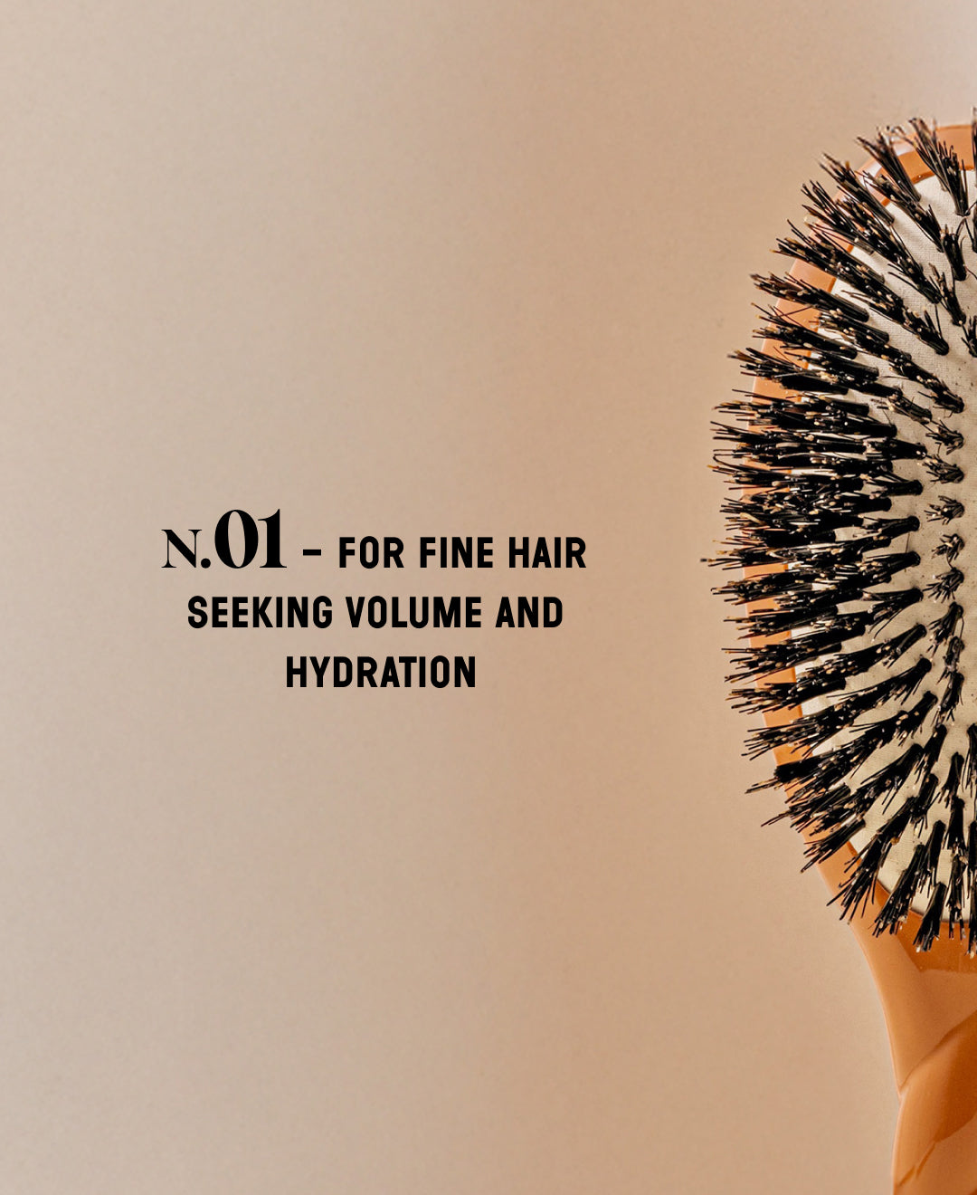 N.01 The Shine & Care HairBrush The Universal Terracotta