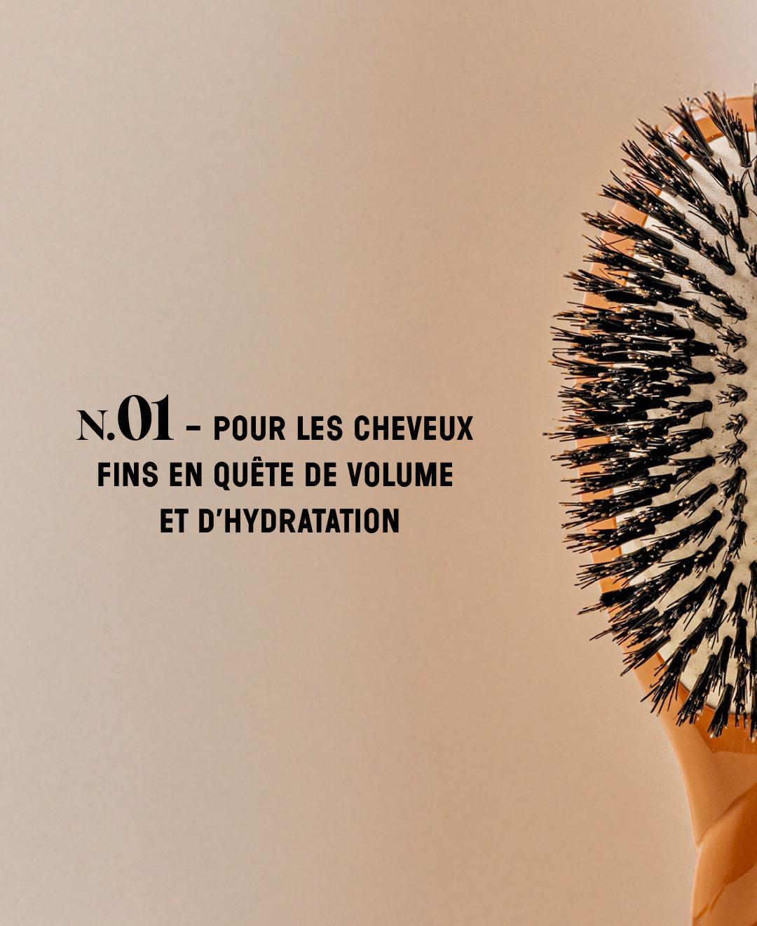 N.01 The Shine & Care HairBrush The Universal Terracotta