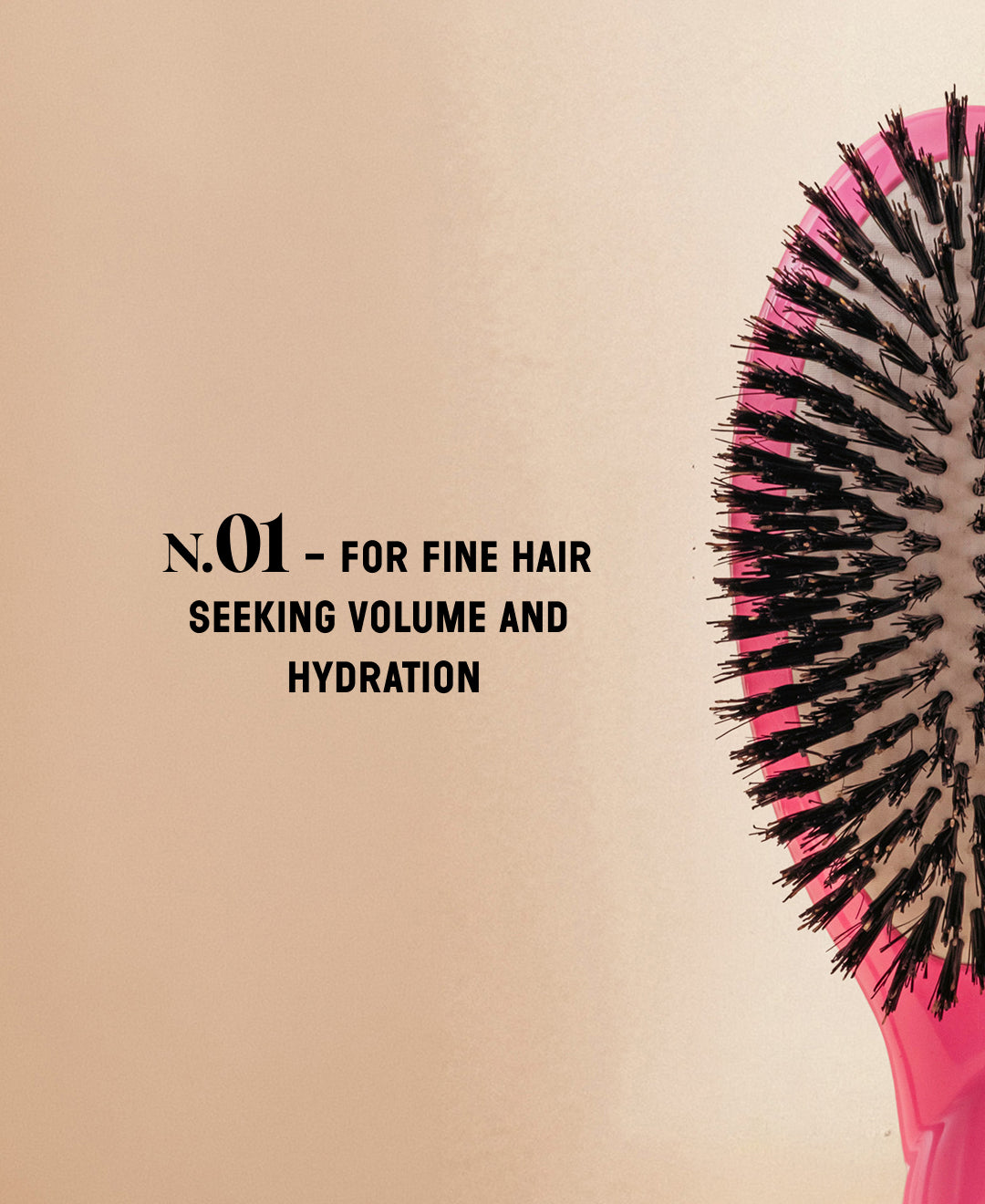 Limited Edition October Pink N.01 The Shine & Care Hairbrush The Universal