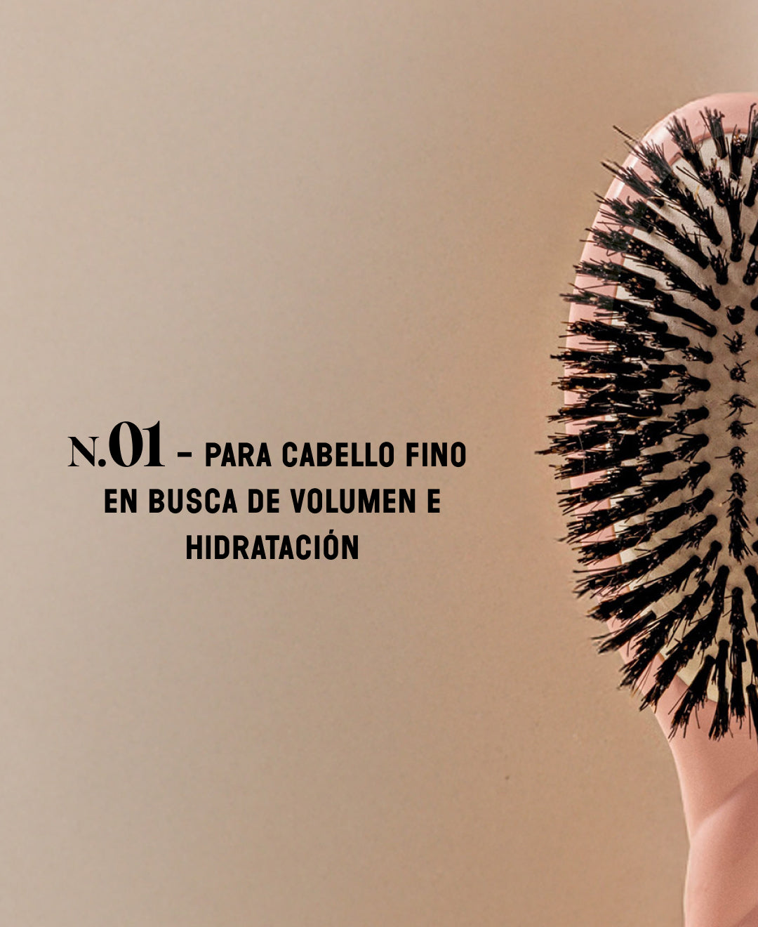 N.01 El Cepillo de Brillo y Cuidado La Universal Rosa Empolvado
