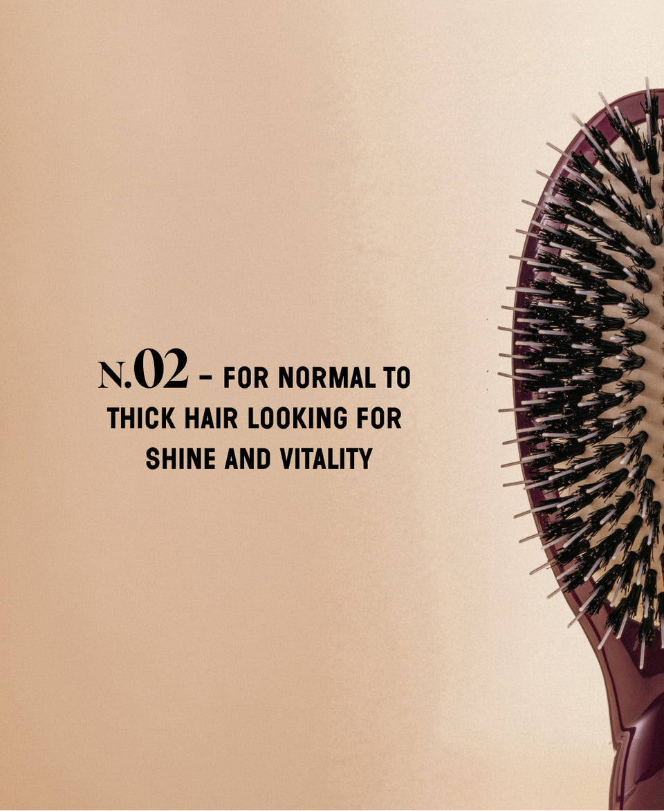 Limited Edition Aubergine N.02 The Care & Detangling HairBrush The Essential