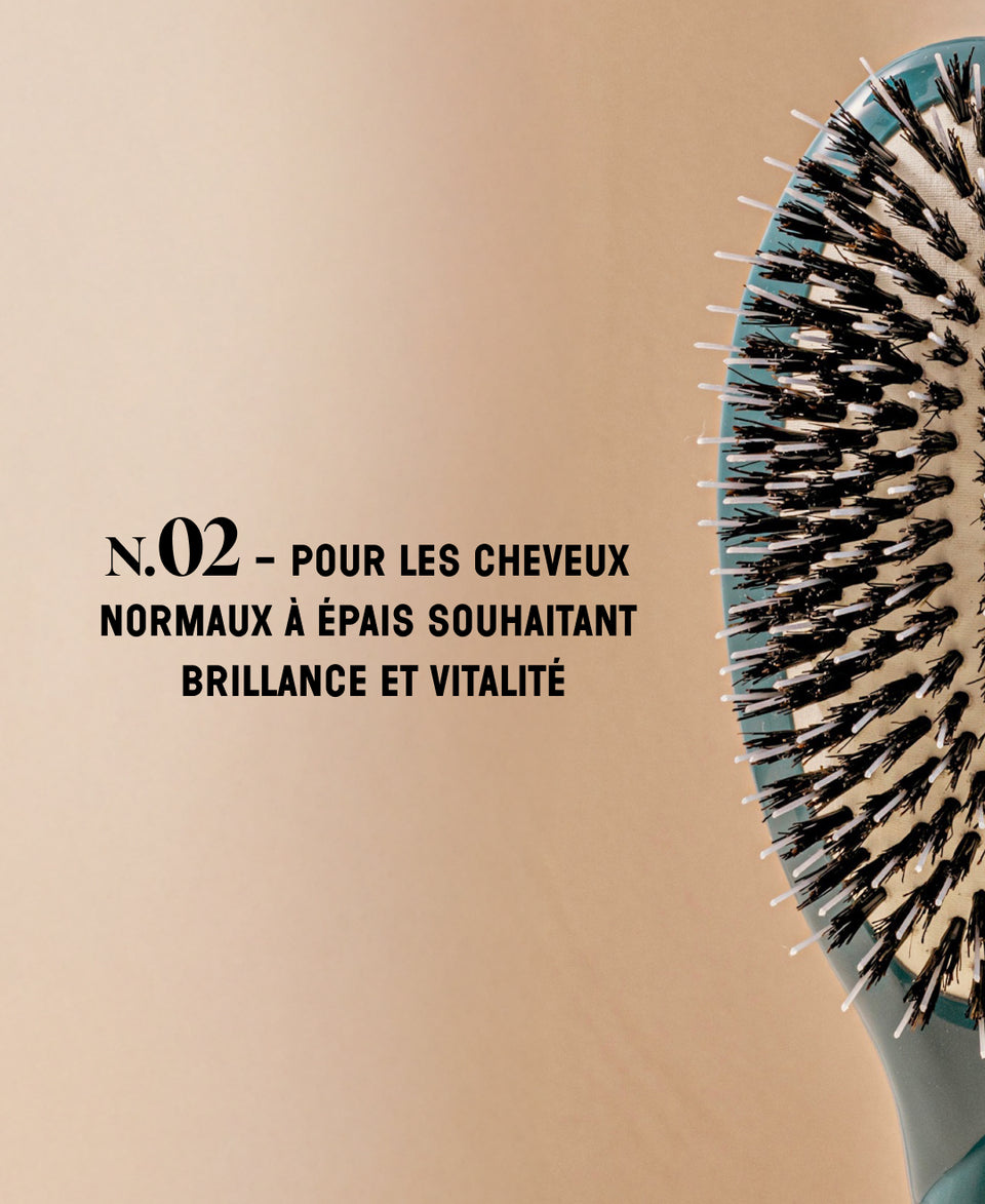 N.02 La Brosse Démêlante & Soin l'Indispensable Bleu Encre