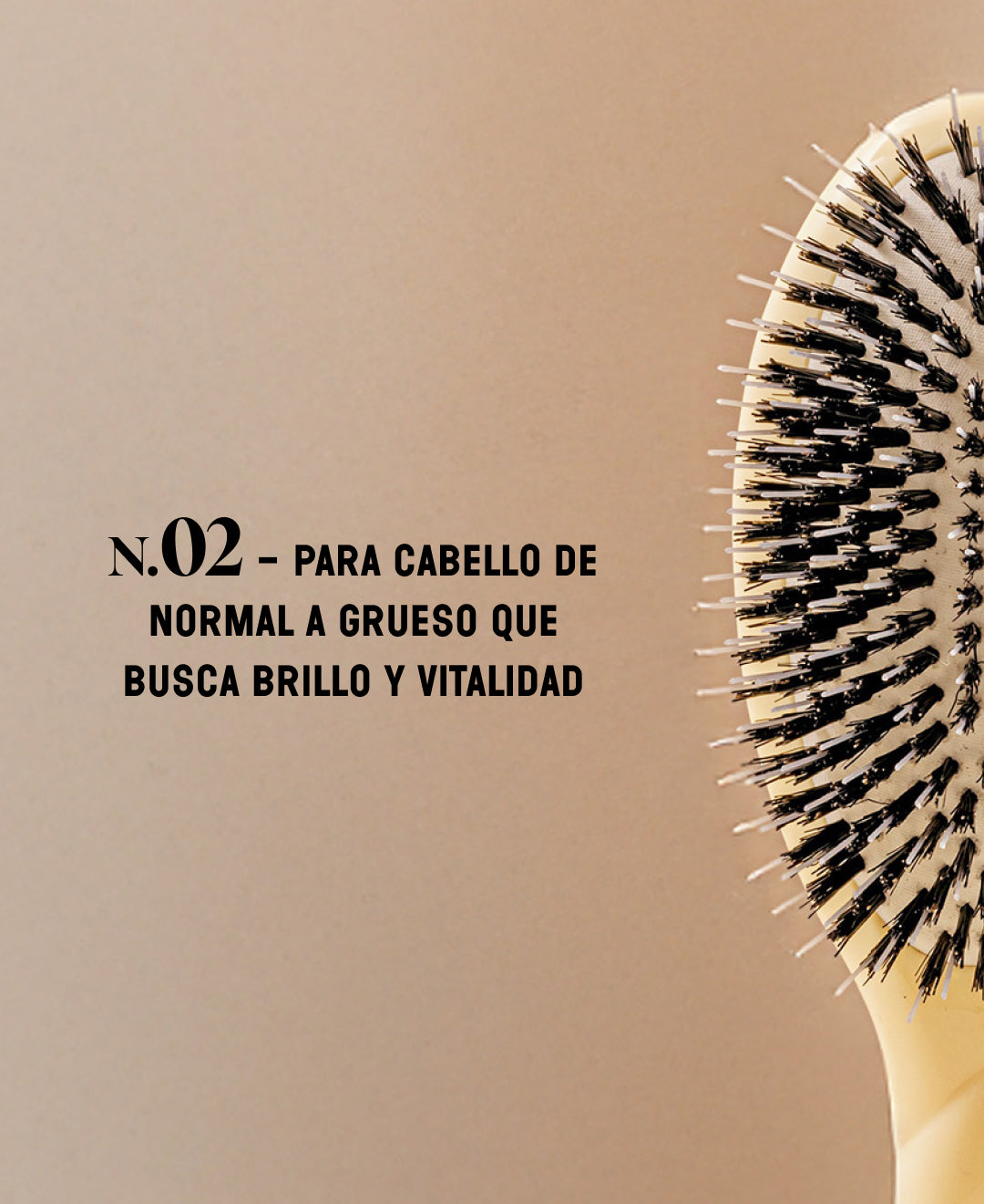 N.02 The Care & Detangling HairBrush The Essential Ivory Cair
