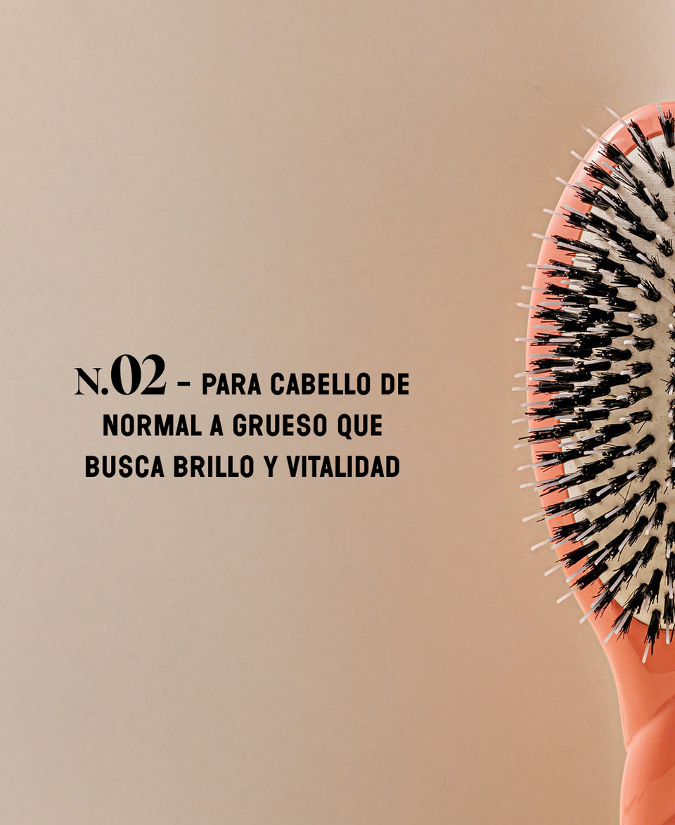 N.02 Lo Indispensable De Cuidado y Desenredado Cepillo Coral