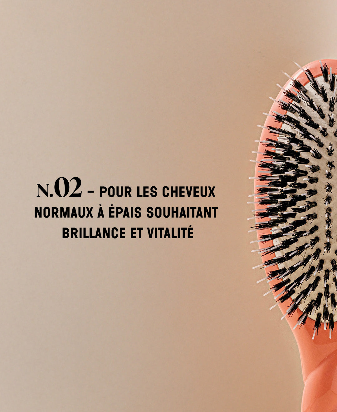 N.02 Lo Indispensable De Cuidado y Desenredado Cepillo Coral