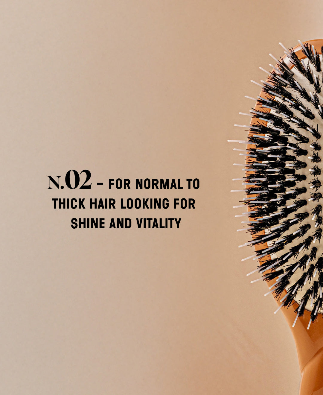 N.02 Lo Indispensable De Cuidado y Desenredado Cepillo Terracota