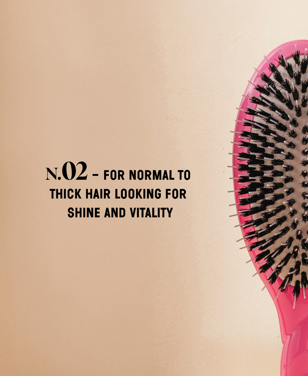 Limited Edition October Pink N.02 The Care & Detangling Hairbrush The Essential