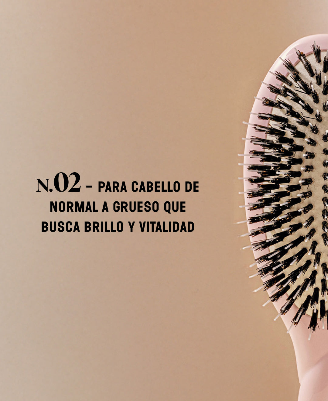 N.02 The Care & Detangling HairBrush The Essential Pink