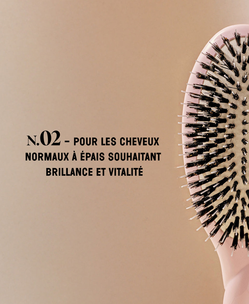 N.02 La Brosse Démêlante & Soin l'Indispensable Rose Lilas