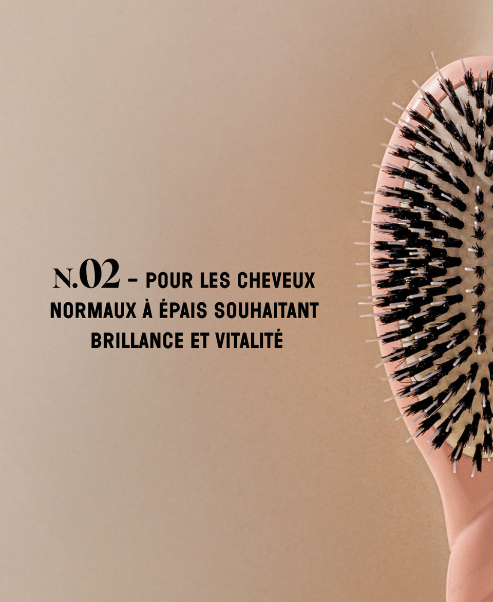 N.02 La Brosse Démêlante & Soin l'Indispensable Rose Poudré