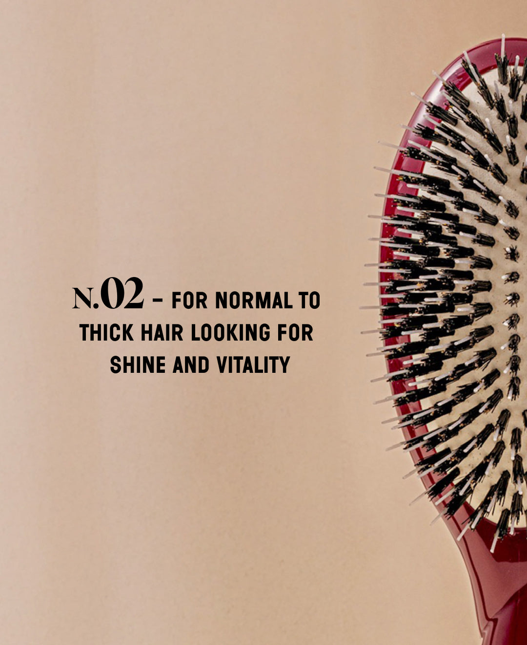 N.02 La Brosse Démêlante & Soin l'Indispensable Rouge Cerise