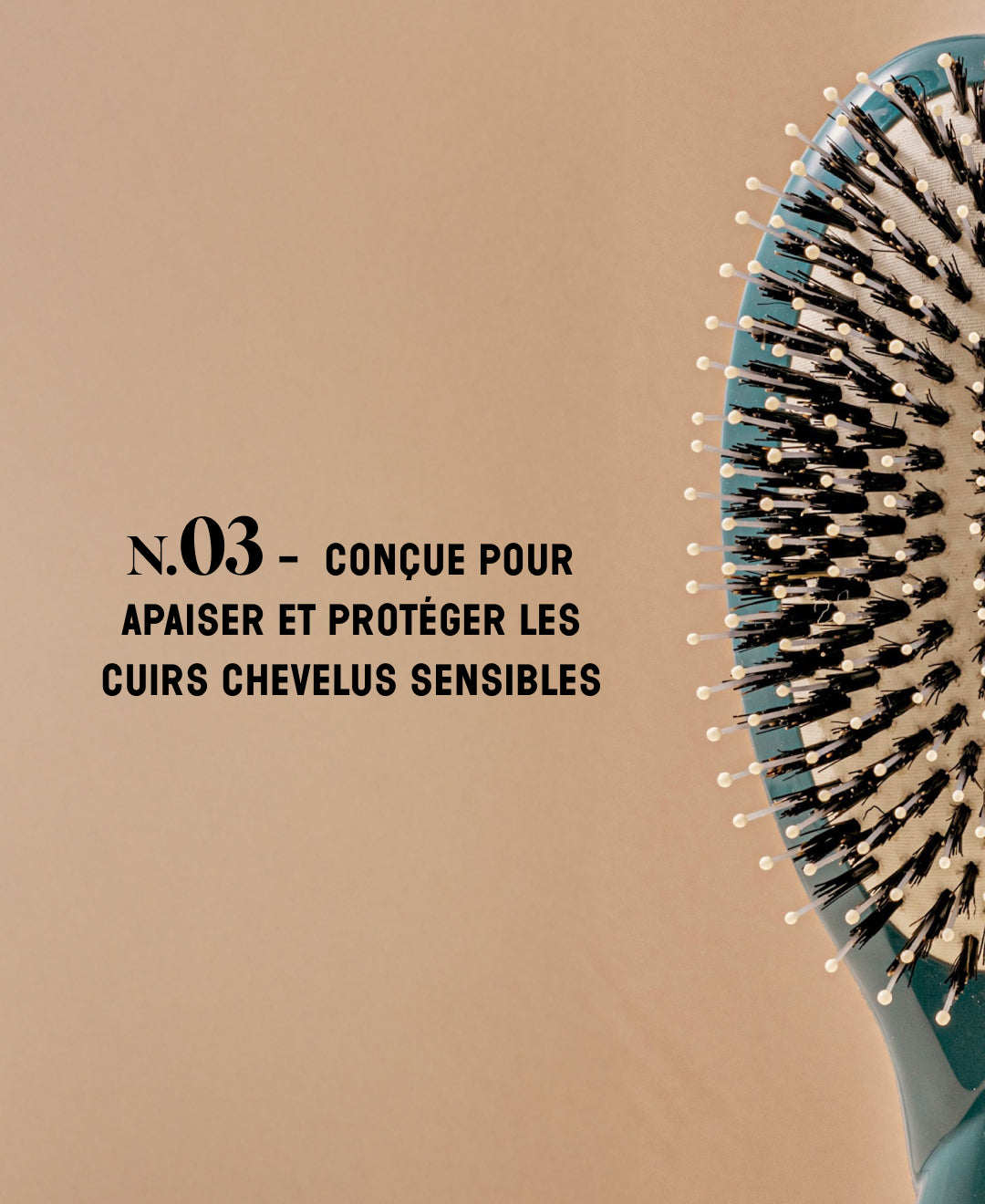 N.03 La Brosse Cuir Chevelu Sensible l'Indispensable Douceur Bleu Encre