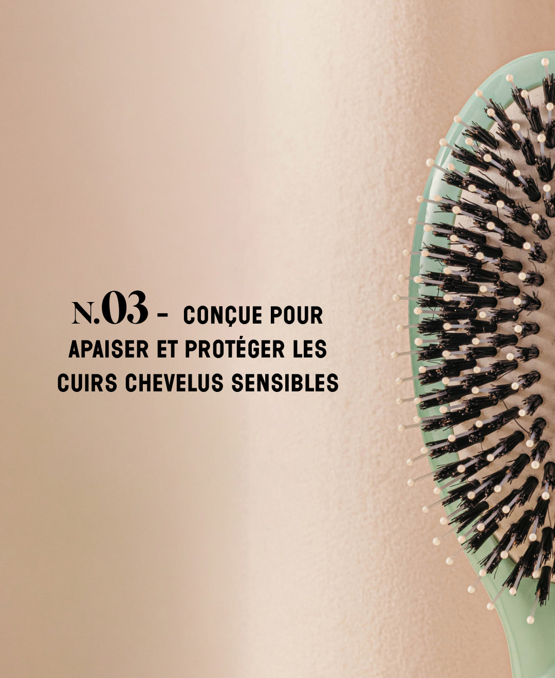 N.03 La Brosse Cuir Chevelu Sensible l'Indispensable Douceur Bleu Lagon