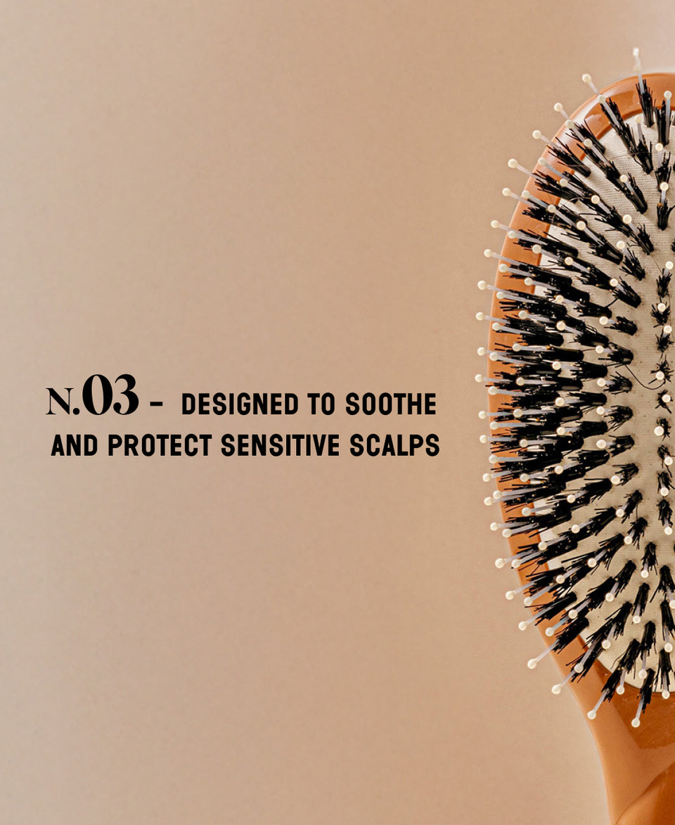 N.03 The Gentle Scalp Care HairBrush The Essential Softness Terracotta