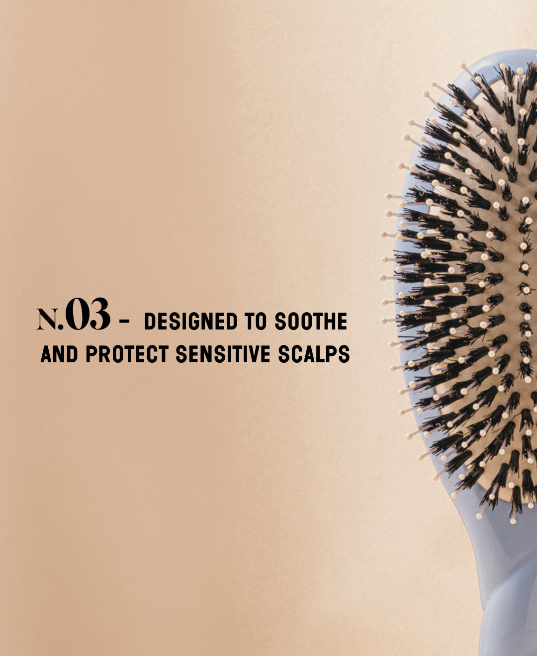 N.03 The Gentle Scalp Care HairBrush The Essential Softness Sky Blue