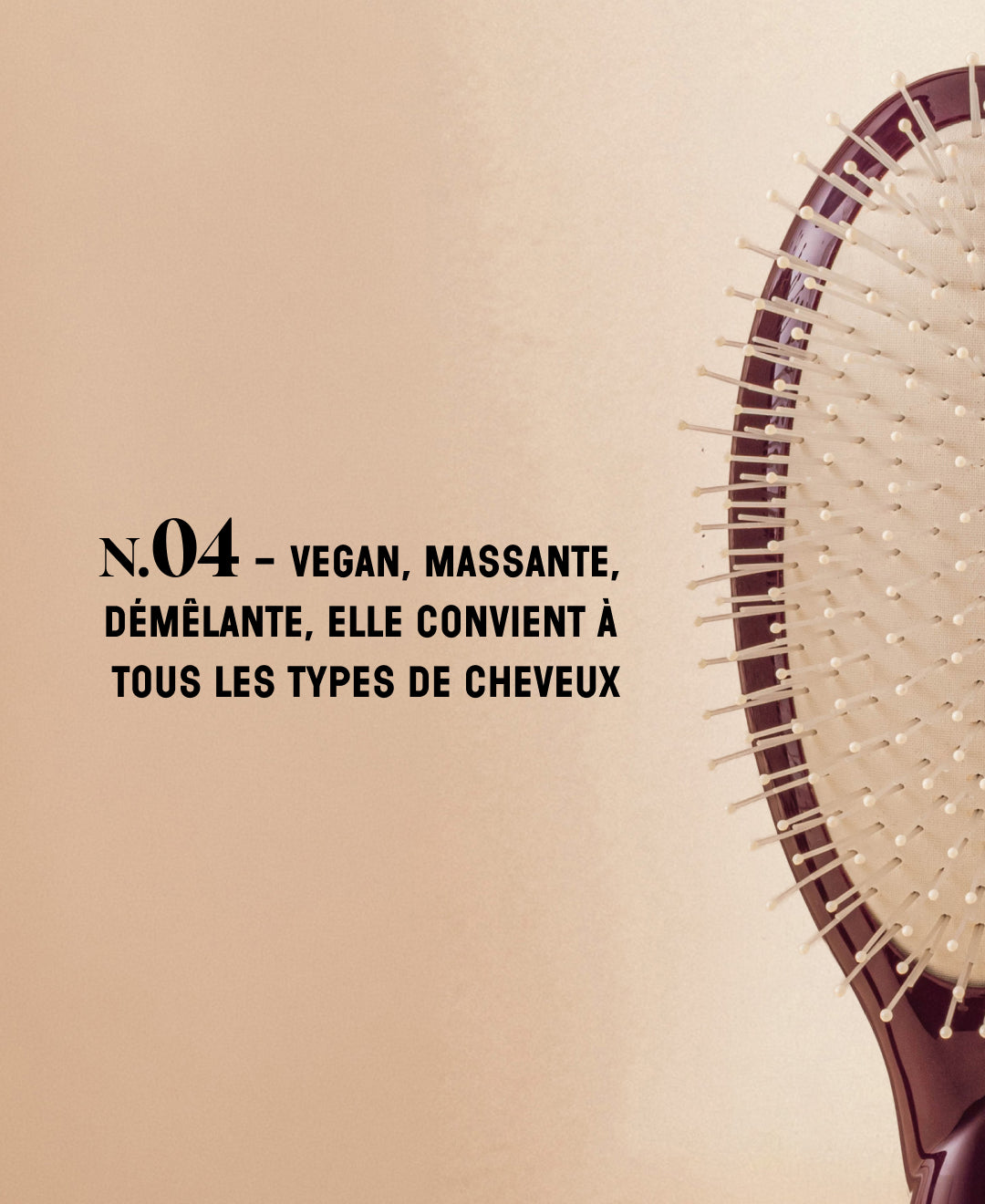 Édition Limitée Aubergine N.04 La Brosse Démêlante & Massante La Miracle