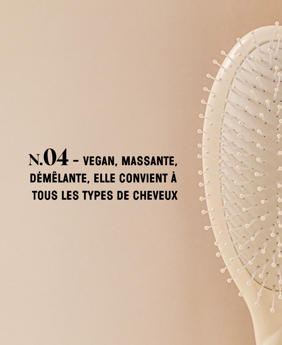 N.04 La Brosse Démêlante & Massante La Miracle Blanc Crème