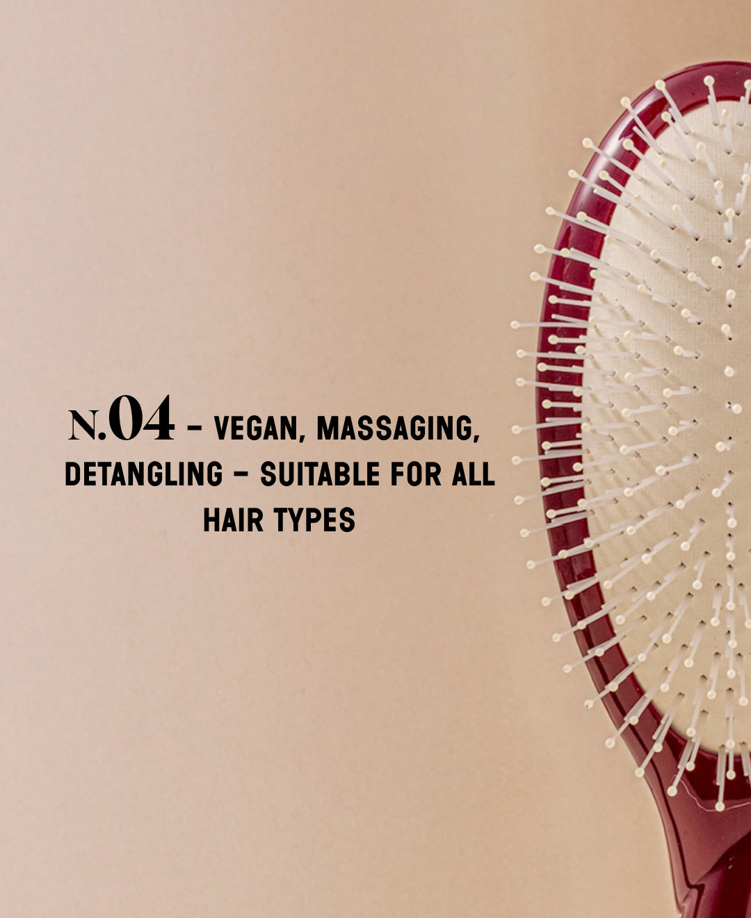 N.04 La Brosse Démêlante & Massante La Miracle Rouge Cerise