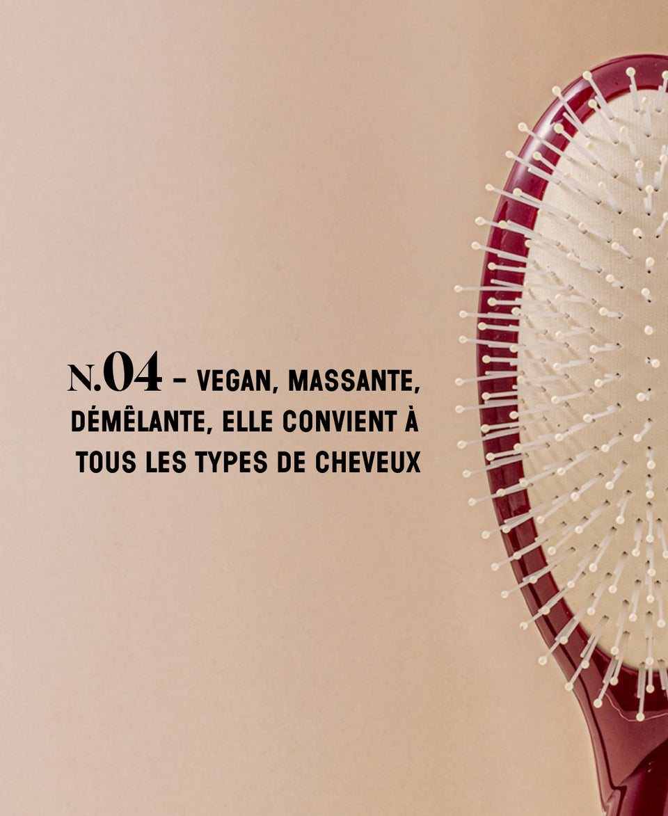 N.04 La Brosse Démêlante & Massante La Miracle Rouge Cerise