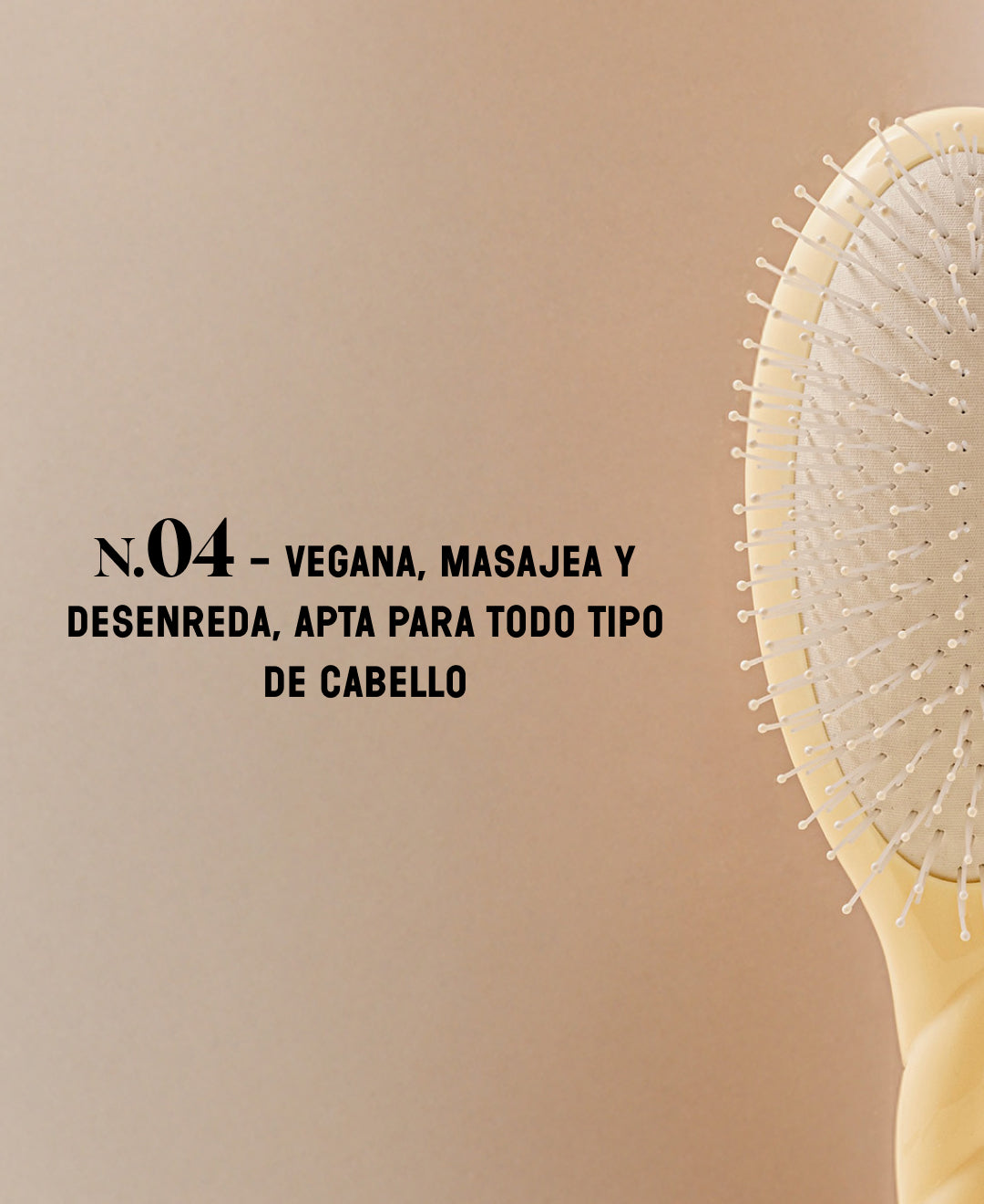 N.04 La Brosse Démêlante & Massante La Miracle Ivoire Cair